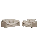 Streamdale Furniture 2 Pieces Sofa Couch 3