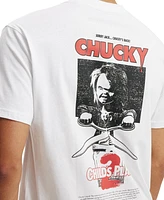 Cotton On Men's Loose Fit Movie And Tv T-Shirt - White/Chucky