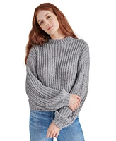 Steve Madden Women's Martina Sequined Mock-Neck Sweater