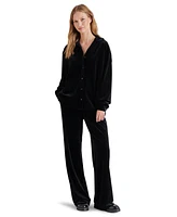 Steve Madden Women's Jaelynn Velvet Fold-Collar Blouse