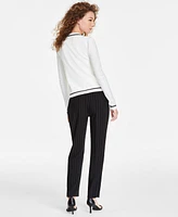 Karl Lagerfeld Paris Women's Slim Pinstripe Pants