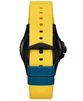 Fossil Unisex Marvel x Limited Edition Automatic Yellow Silicone Watch, 42mm