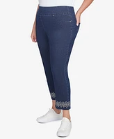 Ruby Rd. Plus Pull on Extra Stretch Foiled Jeans