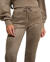 Guess Women's Scuba Suede Slit-Front Tie-Waist Pants