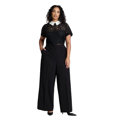 Eloquii Women's Lace Jumpsuit