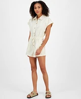 Celebrity Pink Juniors' Button-Front Romper