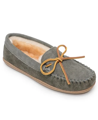 Minnetonka Women's Sheepskin Hardsole Slippers