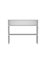 Fm Furniture Vail Console table in melamine with open storage,white