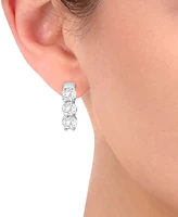 Diamond Huggie Hoop Earrings (1 ct. t.w.) 14k White or Yellow Gold