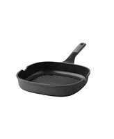 BergHOFF Leo Stone+ Nonstick Ceramic Grill Pan Recycled, 10.25"