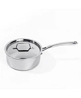 BergHOFF Professional Tri-Ply 18/10 Stainless Steel 8" Saucepan with Ss Lid, 3.3qt.