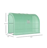 Slickblue Walk-In Greenhouse Spacious Plant Shelter for Optimal Growing Conditions