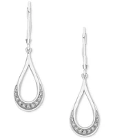 2-Pc. Set Diamond Open Teardrop Pendant Necklace & Matching Drop Earrings (1/6 ct. t.w.) in Sterling Silver, Created for Macy's