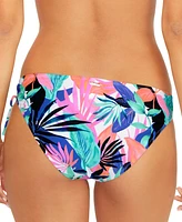 Raisins Juniors' Printed Side-Tied Bikini Bottoms