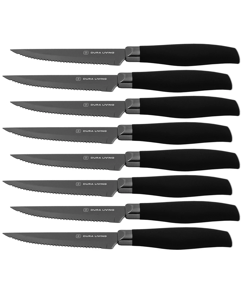 Dura Living 8-Piece Titanium Plated Steak Knife Set