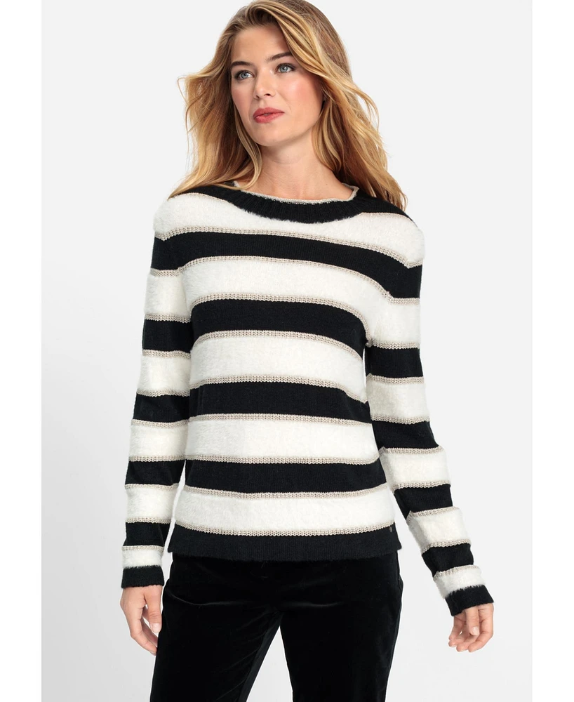 Olsen Women's Eyelash Stripe Sweater