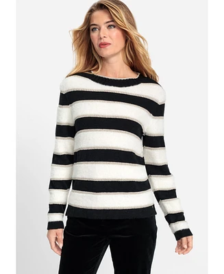 Olsen Women's Eyelash Stripe Sweater