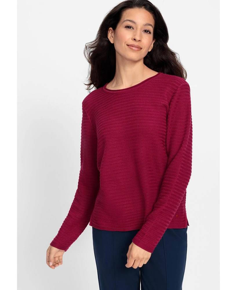 Olsen Women's Rib Knit Pullover