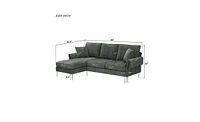 Slickblue Convertible Sectional Sofa for Versatile Living Room Seating and Space Optimization