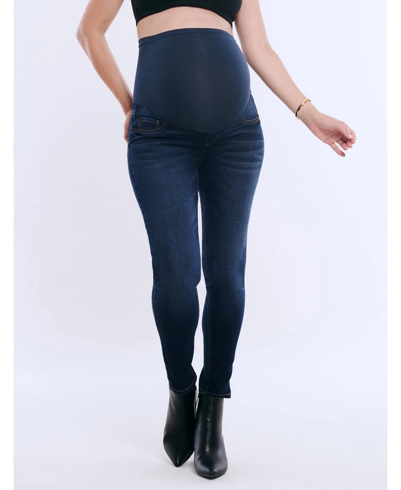 Women's Secret Fit Over the Belly Ankle Length Skinny Jeans - Motherhood Maternity