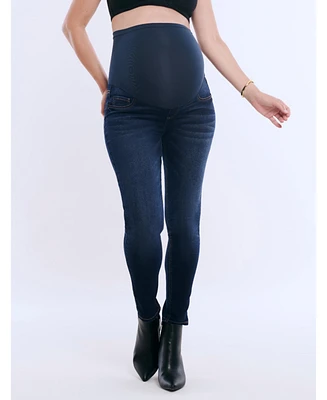 Women's Secret Fit Over the Belly Ankle Length Skinny Jeans - Motherhood Maternity