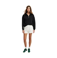 Cotton On Women's Classic Fleece Oversized Half Zip Sweatshirt