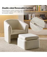 Hulala Home Silvan Modern Armchair with Storable Ottoman