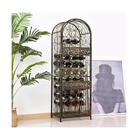 Slickblue Functional Wine Rack Cabinet for Elegant Storage and Display of Wine Bottles