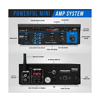 Pyle Stereo Power Speaker Amplifier With Usb, Sd, Bluetooth & Fm, 150 Watt