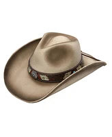 Peter Grimm Adriel Ultra Felt Embroidered Band Western Drifter Hat