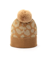 Michael Michael Kors Women's Metallic Leopard-Print Beanie