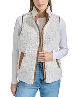 Andrew Marc Sport Women's Reversible Sherpa Quilted Vest