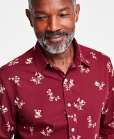 Club Room Men's Phineas Long Sleeve Button-Front Floral Print Shirt, Exclusively at Macy's