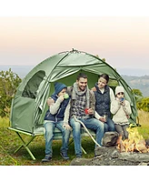 Streamdale Furniture Camping Tent Cot, Single Person Folding Cot Combo, Off-Ground Tent, Covered Outdoor Bed with Carry Bag for Hiking, Camping