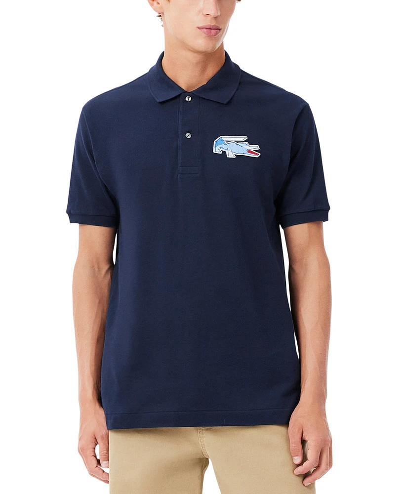 Lacoste Men's Revolutionary Relaxed Fit Short Sleeve Logo Polo Shirt