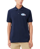 Lacoste Men's Revolutionary Relaxed Fit Short Sleeve Logo Polo Shirt