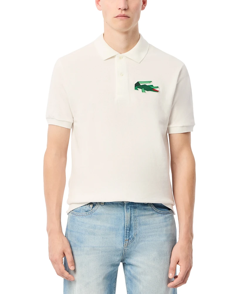 Lacoste Men's Revolutionary Relaxed Fit Short Sleeve Logo Polo Shirt