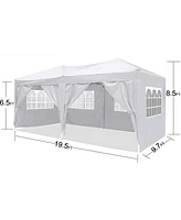 Slickblue Pop-Up Canopy Outdoor Portable Folding Tent for Easy Party Setup and Shade