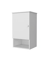 Fm Furniture Carrizo Medicine Cabinet in Melamine with One Door,White