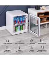 Cooluli Decor 1.7 cuft Glass Beverage Cooler