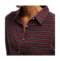 Cotton On Women's Flannel Boyfriend Long Sleeve Shirt