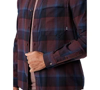 Bass Outdoor Men's Classic Fit Plaid Button-Front Stretch Flannel Shirt