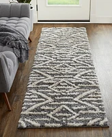 Feizy Mynka 39IBF 2'6"x8' Runner Area Rug