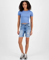 Celebrity Pink Juniors' High-Rise Bermuda Shorts