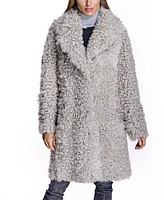 Julia & Stella by Maximilian Women's Shearling Walking coat