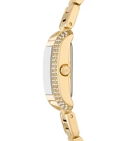 Michael Kors Women's Emery Three-Hand Gold-Tone Stainless Steel Watch 22mm and Bracelet Gift Set