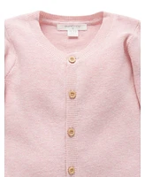 Purebaby Baby Girls Textured Cardigan