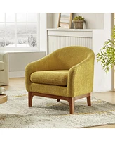 Hulala Home Augus Modern Boucle Armchair Chair with Adjustable Feet