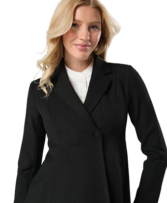 Marion Maternity Tailored Workwear Blazer Italian Stretch Suiting Fabric (Regular & Petite)