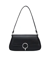 French Connection Mona Smooth Ring Closure Shoulder Bag